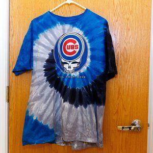 Men's Chicago Cubs / Grateful Dead tie dye t-shirt